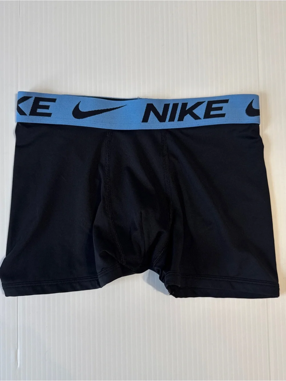 Nike Pro Dri-FIT Boys Compression Shorts Black Blue Athletic Base Layer Medium